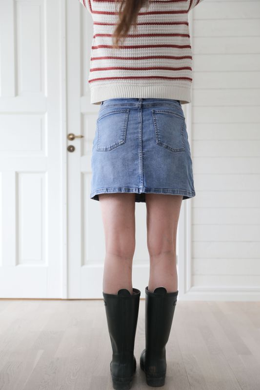 twiggy ljusblå jeanskjol 2