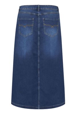 Jeanskjol i bomullssdenim blå