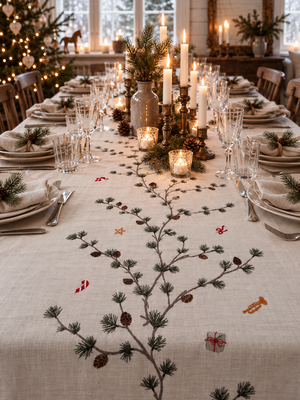 Stor julduk med broderier