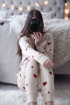 Sweat set med hjärtan unisex