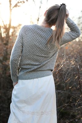 Mjuk grå ylletröja