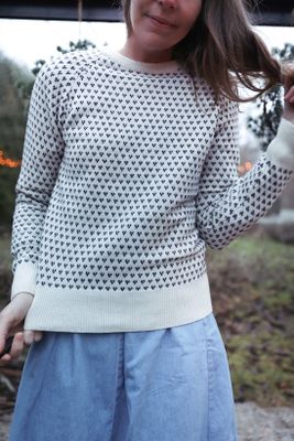 Ulltröja grå offwhite