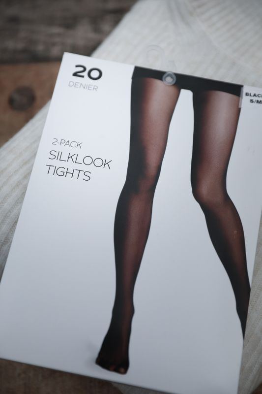 2-pack strumpbyxor 20 denier svart