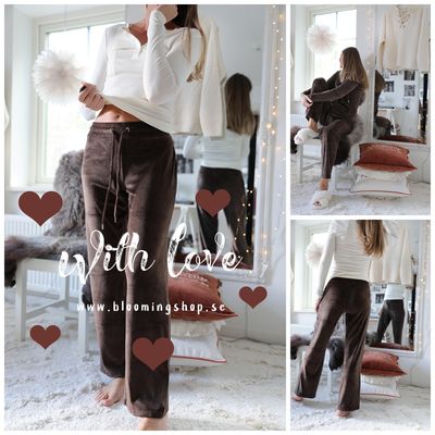 Velourset mörkbrunt