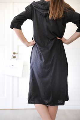 Heavenly oversized hoodieklänning vintage black