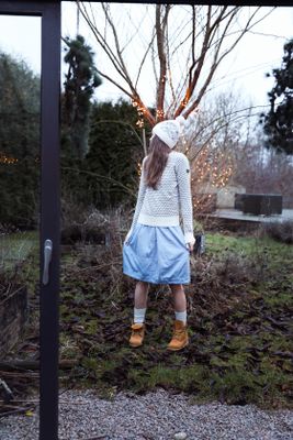 Ulltröja grå offwhite