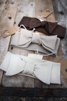 Heavenly rib bow hårband