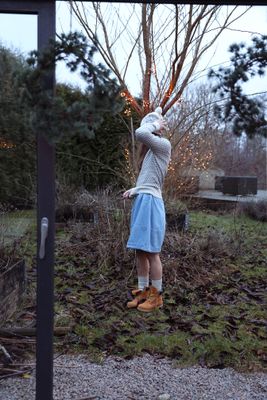 Ulltröja grå offwhite