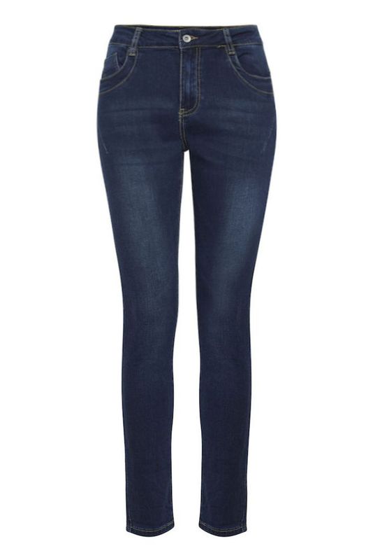 Jeans i favoritmodell mörkblå