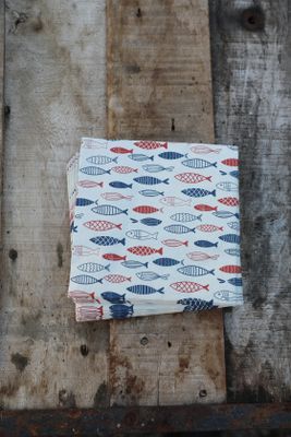 Västkust servetter med fiskstim