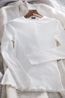 Ribbad baströja  offwhite