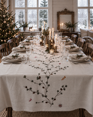Stor julduk med broderier