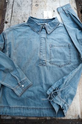 Oversized jeansskjorta