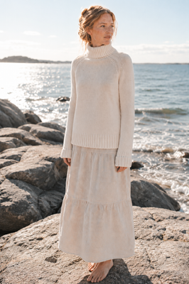 Gestrickter Polopullover aus weicher Lammwolle
