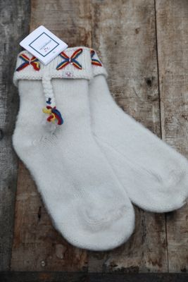 Cute cable-knit socks