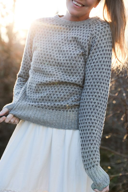 Mjuk grå ylletröja