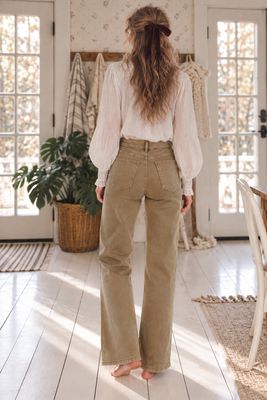 Vintage beige vida jeans