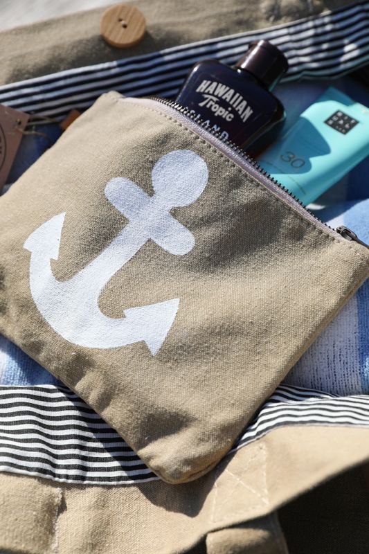 Handgjord clutch med ankare