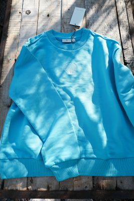 Snäckskal sweatshirt turkos