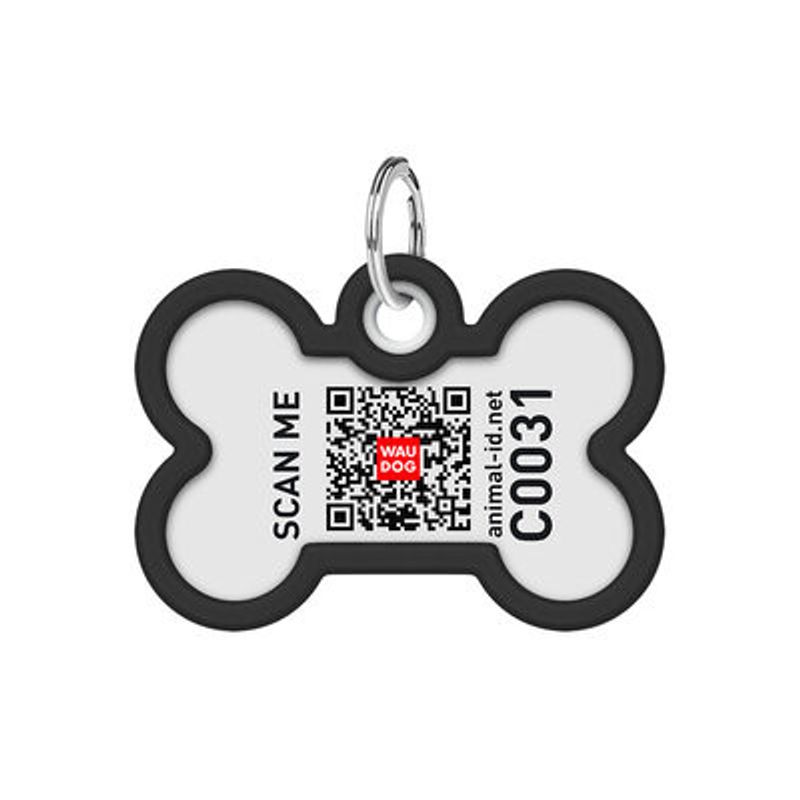 WAUDOG Smart ID Bricka för Hund & Katt Leopard Ben 40mm