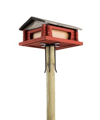 Fäste till Fågelbord Stuga liten 15x15cm till stolpe ø5cm