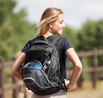 Catago Ryggsäck med hjälmfack Svart