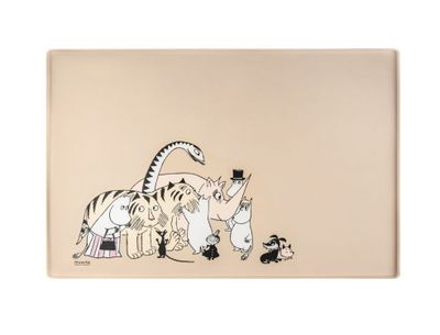 Mumin Silikon Underlägg till Matskål (Beige 60-40cm)