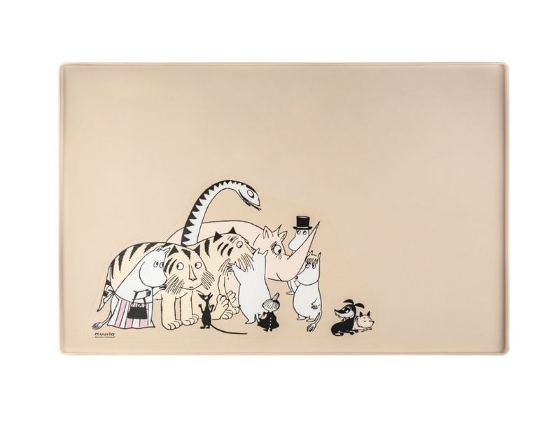 Mumin Silikon Underlägg till Matskål (Beige 60-40cm)