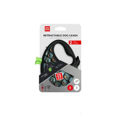 WAUDOG R-leash Rullkoppel med Bajspåsehållare Scales