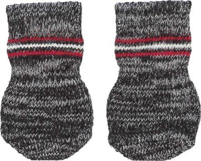 Hundsocka 2-pack non-slip Grå