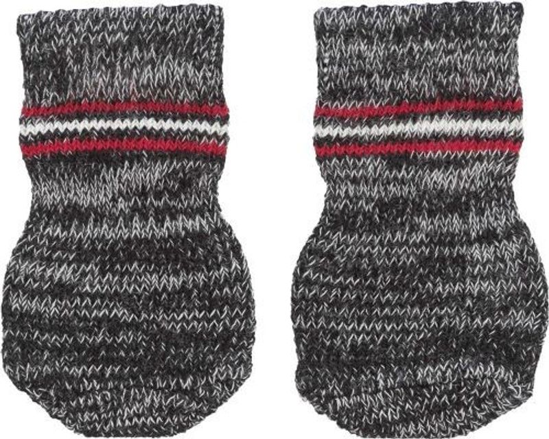 Hundsocka 2-pack non-slip Grå