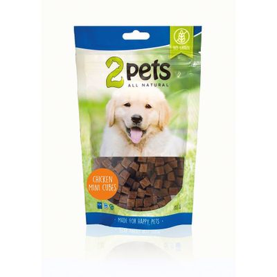 2pets Dogsnack Chicken MiniCubes
