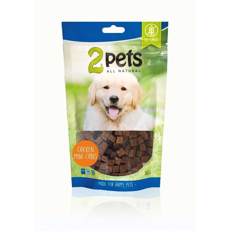 2pets Dogsnack Chicken MiniCubes