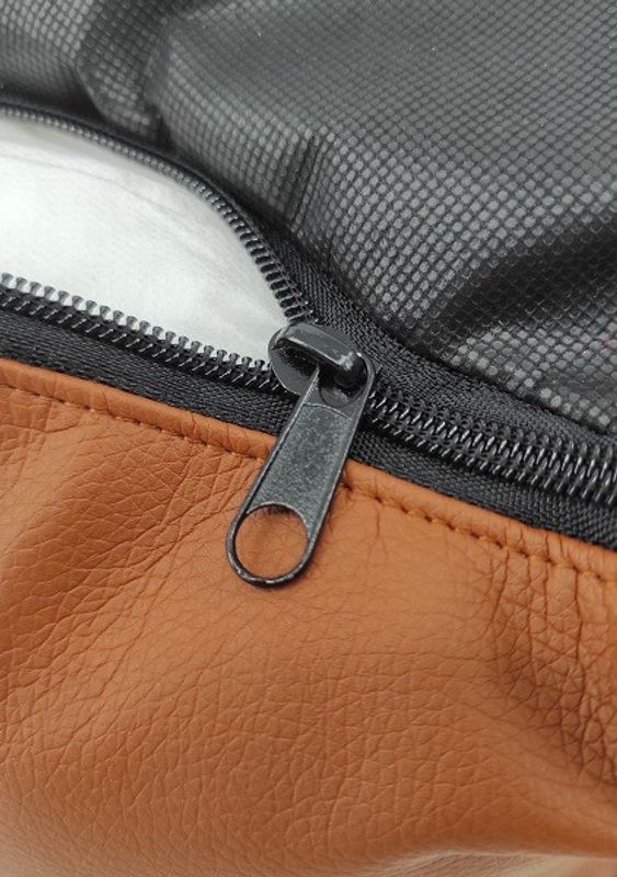 CAZO Hundbädd Oxford Läder & Rutig Tweed