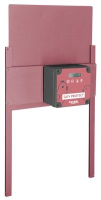 Kerbl EasyProtect automatisk hönslucka 28,5 x 25 cm rosé