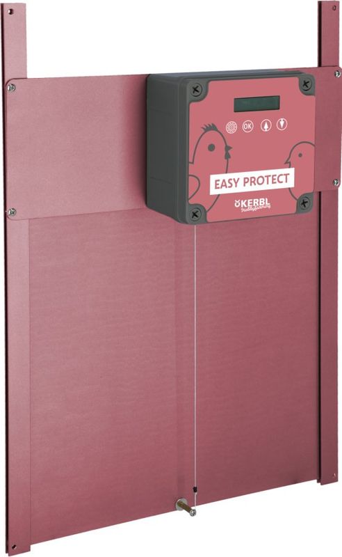 Kerbl EasyProtect automatisk hönslucka 28,5 x 25 cm rosé