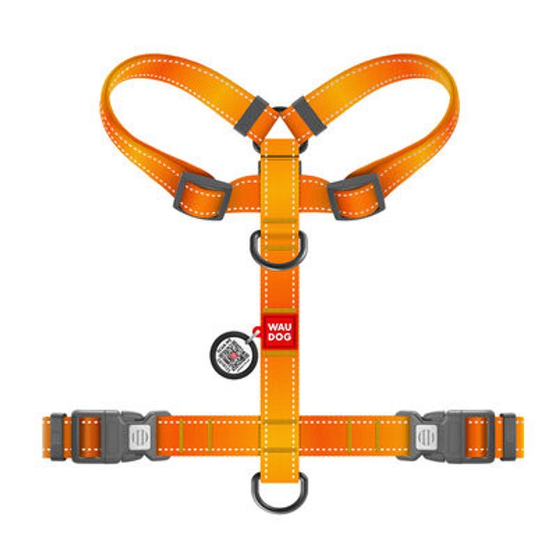 WAUDOG H-Sele Hund Mono Reflex Orange