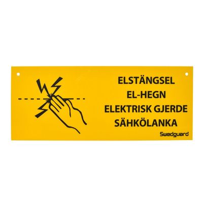 Swedguard Varningsskylt Elstängsel