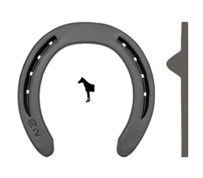 Hästsko DF Quarter Fram 2-hål Sidokappor