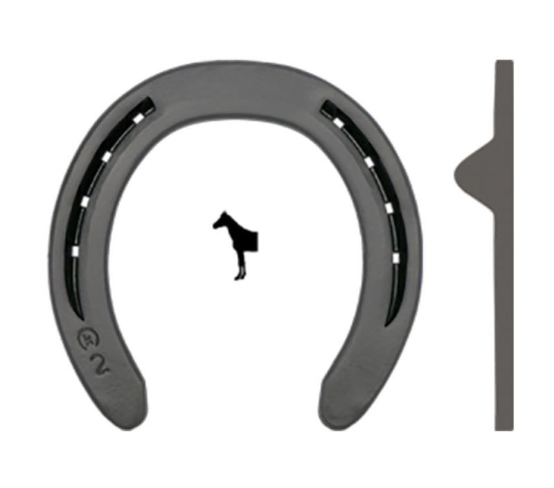 Hästsko DF Quarter Fram 2-hål Sidokappor