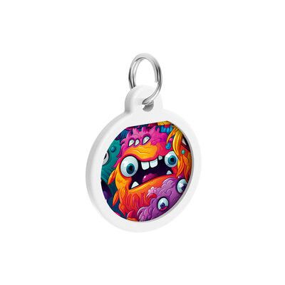 WAUDOG Smart ID Bricka för Hund & Katt Toothed monsters Rund