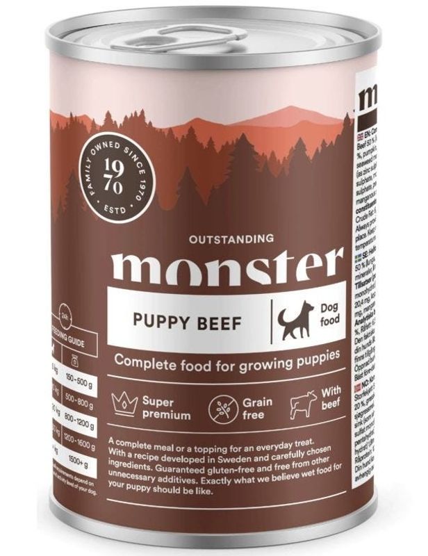 Monster Dog Våtfoder Puppy Beef 400g