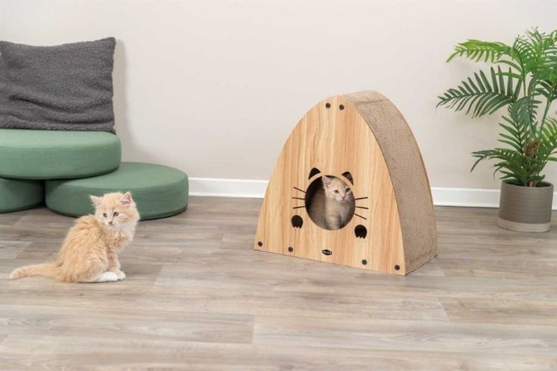 Klöshus, MDF, 48 x 48 x 28 cm, ljusbrun