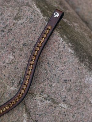 Jacson Pannband Kristall Brons Beige