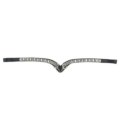 Svart pannband med strass
