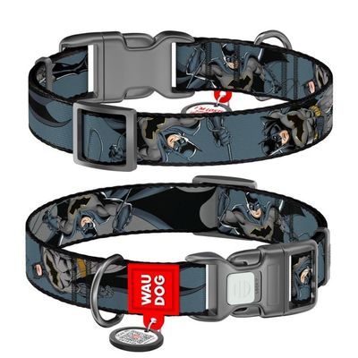 WAUDOG Hundhalsband Nylon Batman Shadow