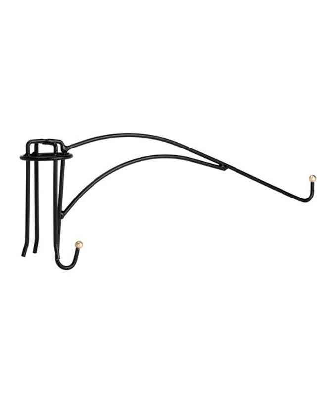 Hållare Fågelbord Krok 1x40cm mässingsknoppar till stolpe ø5cm