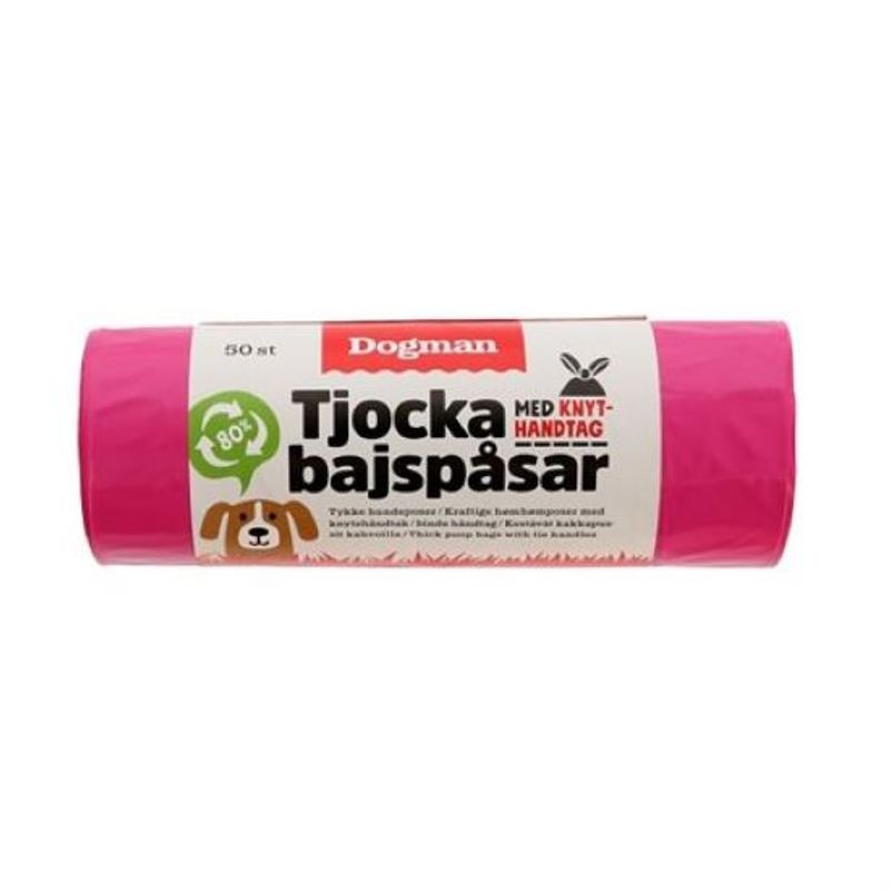 Bajspåse Knythandtag 50-pack