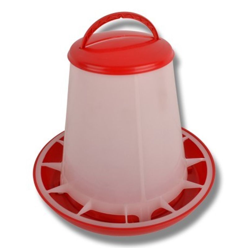 Foderautomat 1kg Vit och röd