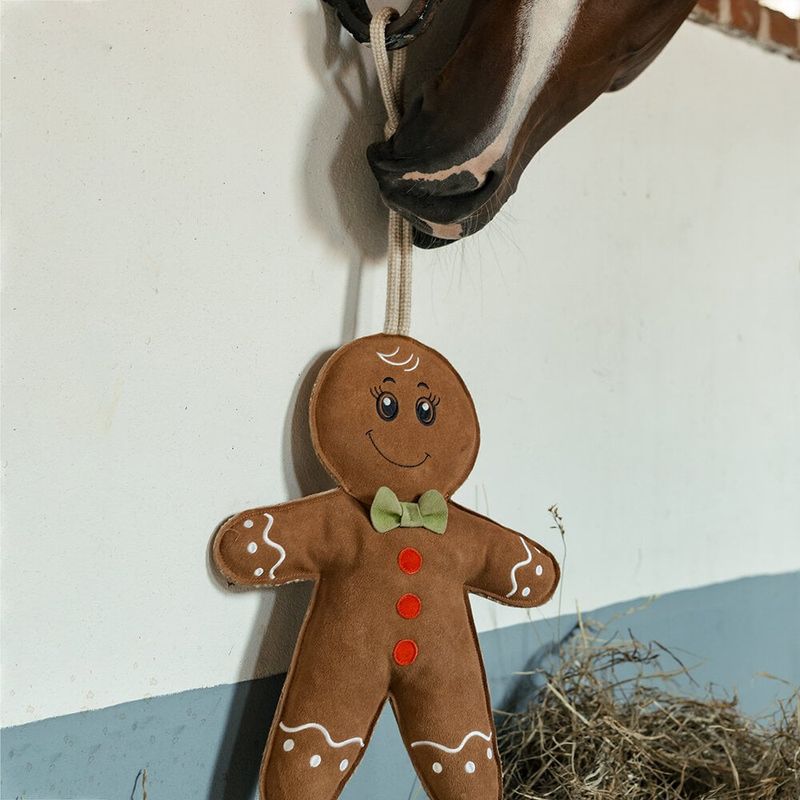 Hansbo Sport Brun Hästleksak Pepparkaksgubbe i Mocka